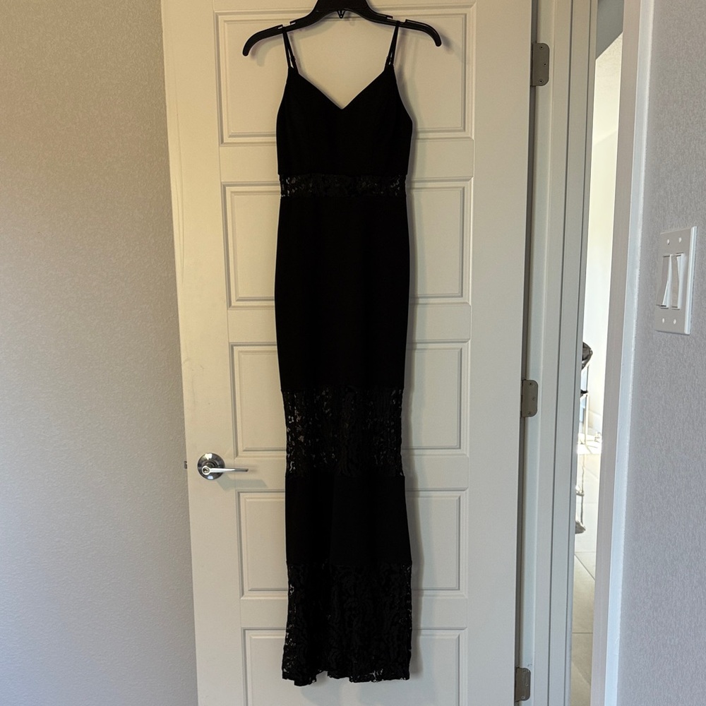Black Lace Maxi Dress Size 3